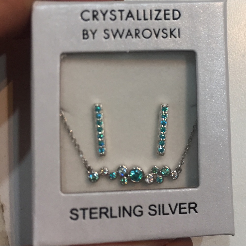 Crystalized by Swarovski Necklace and Earring Set - Picture 2 of 3